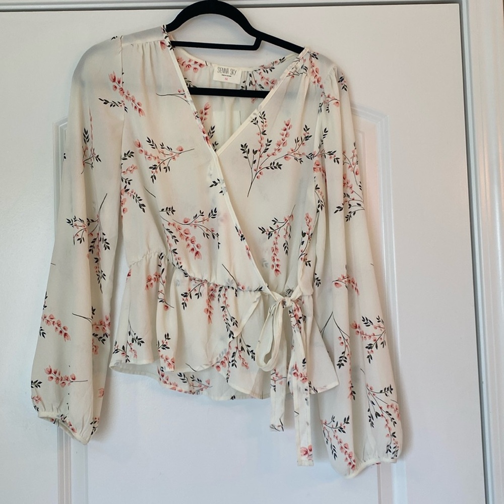 Faux wrap top